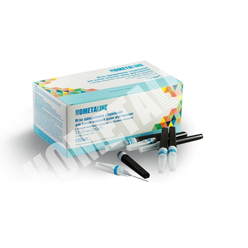 Игла для взятия крови с камерой визуального контроля тип Flashback размер 21G.0,8х38 мм.