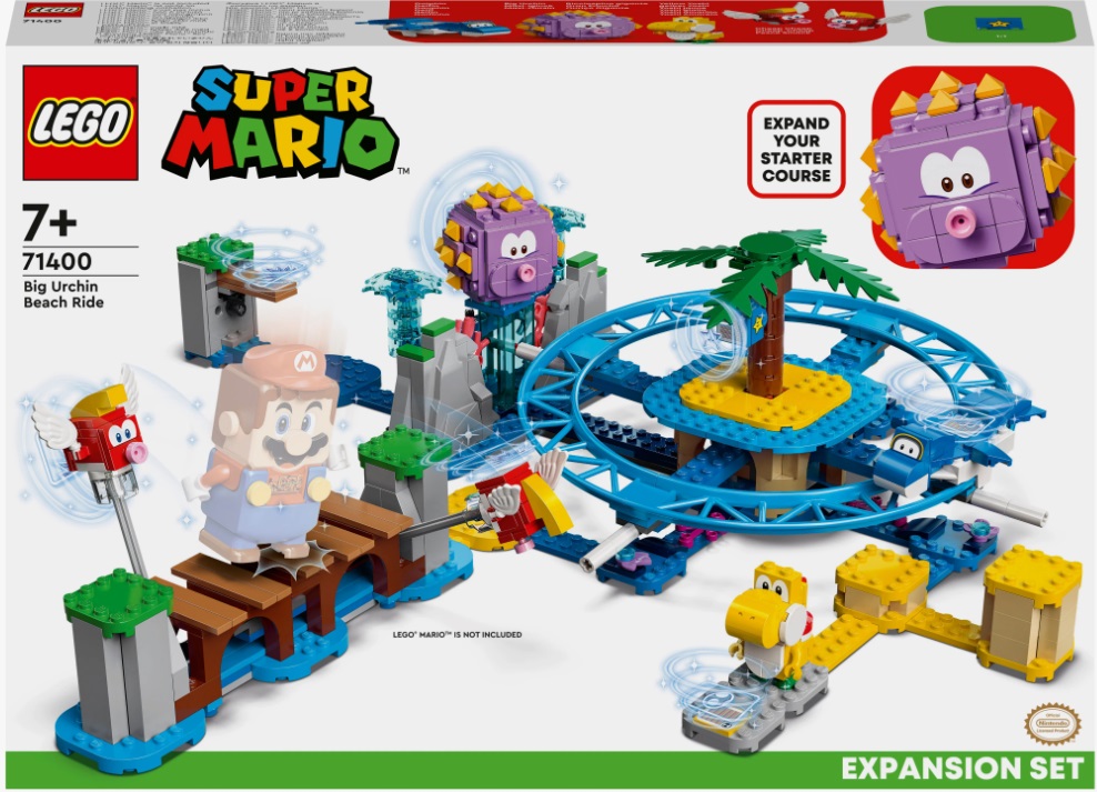 Конструктор LEGO Super Mario 71400 Дополнительный набор Пляжное веселье огромного ежа, 536 дет.