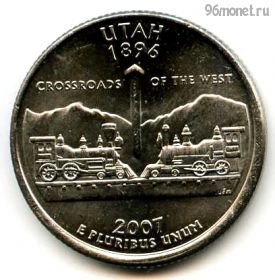 США 25 центов 2007 P Юта