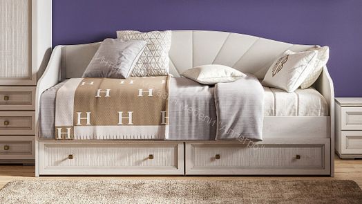 Кровать Александрия КР-106 0,9 м Серия 3 Сосна Санторини светлый