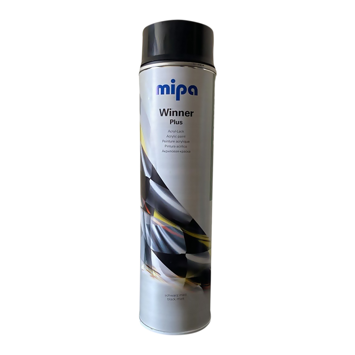 Mipa Winner Acryl-Lack Краска акриловая чёрная матовая аэрозоль, объем 600мл.