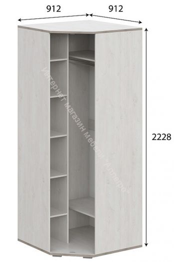 Шкаф Александрия ШК-210 Серия 3 Сосна Санторини светлый