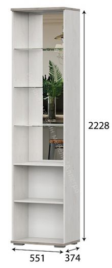 Шкаф Александрия ШК-112 Серия 3 Сосна Санторини светлый