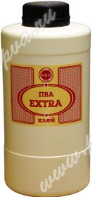 Клей ПВА Extra КБС БС-944 0.9кг Высококачественный, Эластичный.