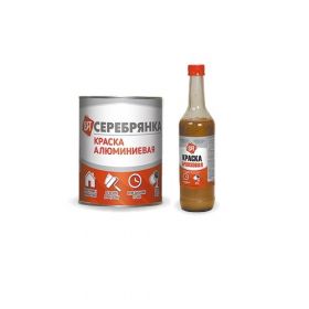 Краска Алюминиевая Витеко 0.5л Серебрянка, для Внутренних и Наружных работ.