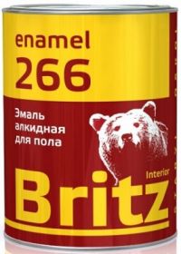 Эмаль для пола Britz ПФ-266 0.9кг Желто-Коричневая.