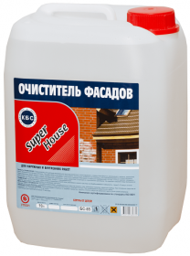 Очиститель Фасада Super Hause БС-85 10л для Внутренних и Наружных Работ.