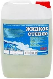 Жидкое Стекло Натриевое КБС БС-51 7кг для Приклеивания и Гидроизоляции.