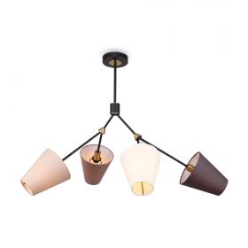 Люстра на Штанге Freya Hats FR5370CL-04B Черный, Разноцветный