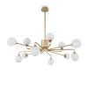 Люстра на Штанге Freya Alexis FR5120PL-12G Золото, Металл / Фрея.