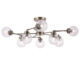 Люстра на Штанге Freya Daisy FR5041PL-08BS Золото, Металл / Фрея.