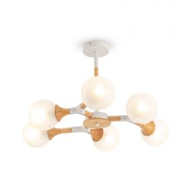 Люстра на Штанге Freya Amy FR5105CL-06W Белый, Металл / Фрея.