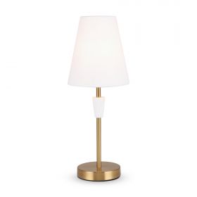 Лампа Настольная Freya Pietra FR5371TL-01BS Латунь, Белый.