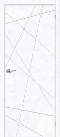 Межкомнатная Дверь с Экошпоном Bravo Граффити-5.Д Snow Art 800x2000мм (Полотно 1шт) / Браво.