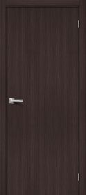 Межкомнатная Дверь с Экошпоном Bravo Браво-0 Wenge Melinga 600x1900мм (Полотно+Коробка+5 Наличников) / Браво.