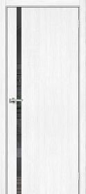Межкомнатная Дверь с Экошпоном Bravo Браво-1.55 Snow Melinga / Mirox Grey 700x2000мм (Полотно 1шт) / Браво.