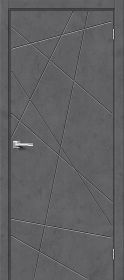 Межкомнатная Дверь с Экошпоном Bravo Граффити-5.Д Slate Art 700x2000мм (Полотно+Коробка+5 Наличников) / Браво.