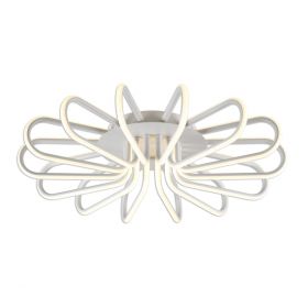 Люстра с Диммером Citilux Джемини CL229160 LED Белая / Ситилюкс.