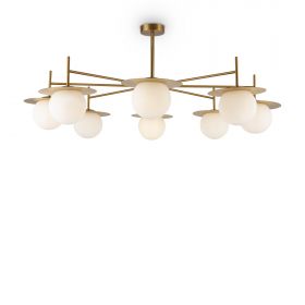 Люстра на Штанге Freya Camelia FR5202PL-08BS Золото, Металл / Фрея.