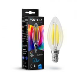 Лампа Филаментная Voltega Cangle E14 7W 4000K High CRI 7153 Прозрачная, Стекло / Вольтега.