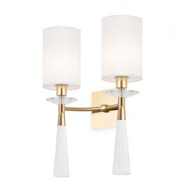 Бра Maytoni Bianco MOD224WL-02BS Золото, Белый.