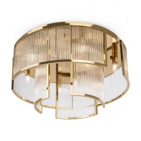 Светильник Потолочный Maytoni Frame MOD174CL-09G Золотой, Металл.