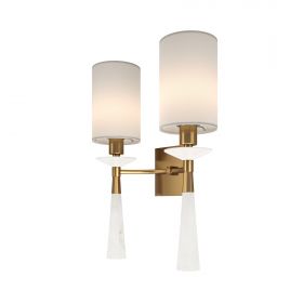 Бра Maytoni Bianco MOD224WL-02BS1 Золото, Белый.