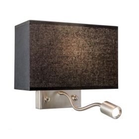 Бра с Чёрным Абажуроми и Диммером Citilux Декарт CL704301 / Ситилюкс.