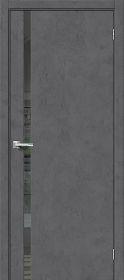 Межкомнатная Дверь с Экошпоном Bravo Браво-1.55 Slate Art / Mirox Grey 900x2000мм (Полотно+Коробка+5 Наличников) / Браво.