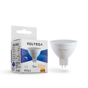 Лампа Светодиодная Диммируемая Voltega Sofit GU5.3 6W 2800K 7170 Белый, Алюминий / Вольтега.