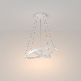 Люстра Подвесная Светодиодная Maytoni Rim MOD058PL-L55W3K Белый.