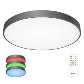 Светильник с Пультом Citilux Купер CL724155G1 LED RGB Чёрный / Ситилюкс.