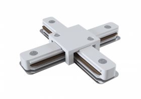 Коннектор Х-образный Maytoni Technical Accessories for tracks TRA001CX-11W Белый, Пластик.