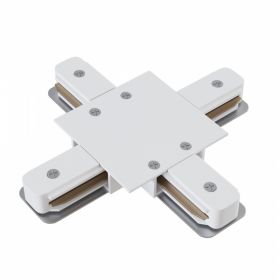 Коннектор Х-образный Maytoni Technical Accessories for tracks TRA002CX-11W Белый, Алюминий.