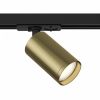 Трековый Светильник Maytoni Technical Focus S TR020-1-GU10-BBS Черный и Латунь, Алюминий.