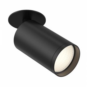 Встраиваемый Светильник Maytoni Technical FOCUS S C049CL-1B Чёрный, Алюминий.