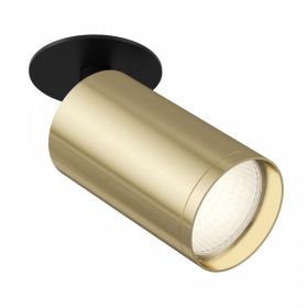 Встраиваемый Светильник Maytoni Technical FOCUS S C049CL-1BG Черный с Золотом, Алюминий.