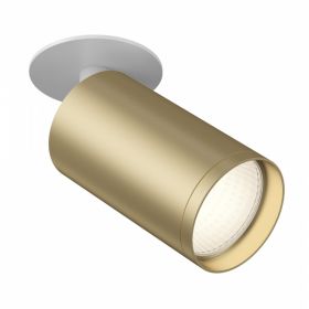 Встраиваемый Светильник Maytoni Technical FOCUS S C049CL-1WMG Белый и Матовое Золото, Алюминий.