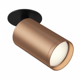 Встраиваемый Светильник Maytoni Technical FOCUS S C049CL-1BC Черный и Медь Матовая, Алюминий.
