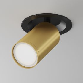 Встраиваемый Светильник Maytoni Technical FOCUS S C048CL-U-1BMG Черный с Золотом, Алюминий / Майтони.