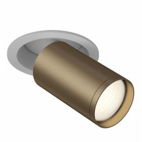 Встраиваемый Светильник Maytoni Technical FOCUS S C048CL-1WBZ Белый и Бронза Матовая, Алюминий.