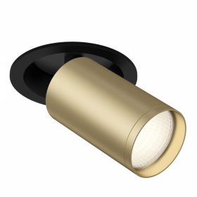 Встраиваемый Светильник Maytoni Technical FOCUS S C048CL-1BMG Черный и Матовое Золото, Алюминий.