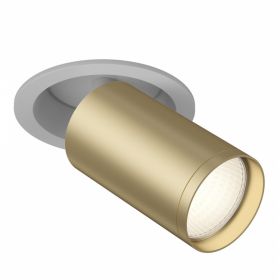 Встраиваемый Светильник Maytoni Technical FOCUS S C048CL-1WMG Белый и Матовое Золото, Алюминий.