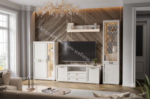 Полка навесная Александрия ПЛН-105  Серия 3 Сосна Санторини светлый