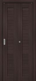 Дверь-Книжка Складная с Экошпоном Bravo Браво-21 Wenge Melinga Межкомнатная 350x2000мм (Полотно 2шт) / Браво.