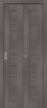 Дверь-Книжка Складная с Экошпоном Bravo Браво-21 Grey Melinga Межкомнатная 400x2000мм (Полотно 2шт) / Браво.