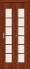 Дверь-Книжка Складная Финиш Флекс Bravo 2С Л-11 ИталОрех / Сатинато Межкомнатная 400x2000мм (Полотно 2шт) / Браво.
