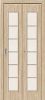 Дверь-Книжка Складная с Finish Flex 2D Bravo 2С 400х2000мм Беленый дуб Межкомнатная (полотно 2шт) / Браво.