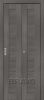 Дверь-Книжка Складная с Экошпоном Bravo Браво-21 Grey Melinga Межкомнатная ( полотно 2шт) / Браво.