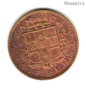 Ямайка 1/2 пенни 1945